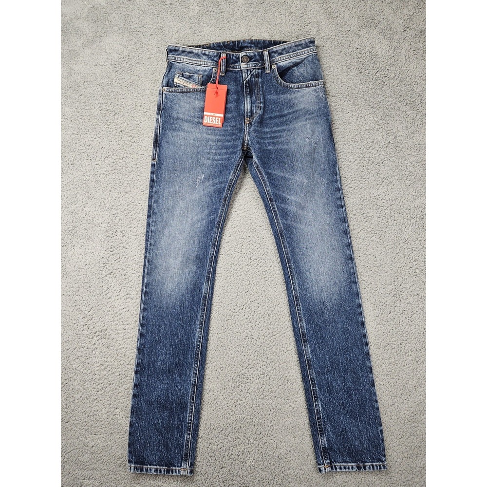 Diesel Thommer R Jeans Men's 29x32 Slim Skinny Stretch Blue Denim NWT $250